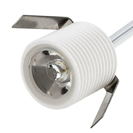 Miniaturowa Okrągła Lampa LED 1W 12V Biała