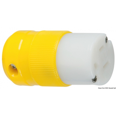 Podwójna Wtyczka Marinco Kabla Portowego Ładowanie Akumulatora 15A 125V #14.526.90