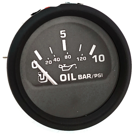 Wskaźnik Ciśnienia Oleju 10 Bar 120 Psi 12 - 24V Ultraflex 60522N