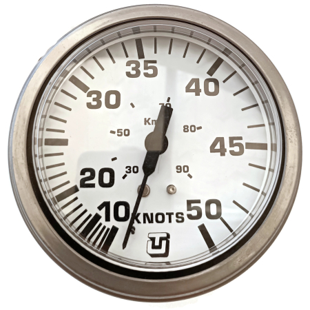 Prędkościomierz Podciśnieniowy Do 50 Węzłów / 90 km/h Flush Mount Ultraflex 61156M