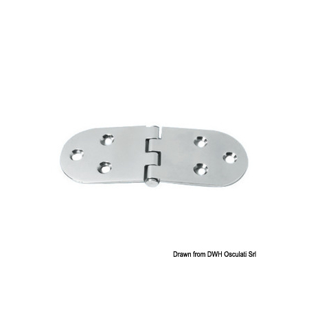 Zawias nierdzewny 160 x 60 mm Osculati 38.455.03