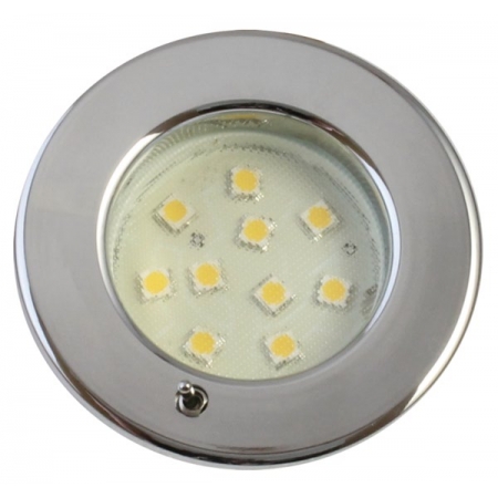 Lampka LED PINTO SMD Chrom 8-30V z Przełącznikiem 9476CS
