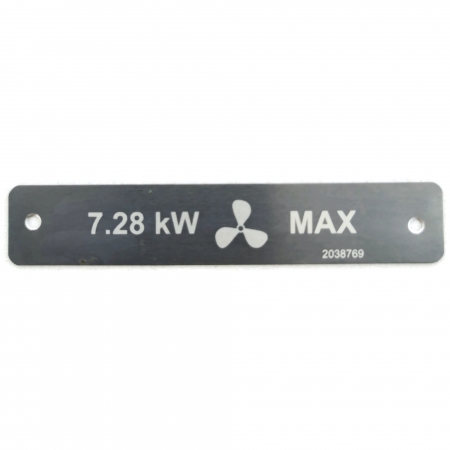 Tabliczka Znamionowa 7,28 kW
