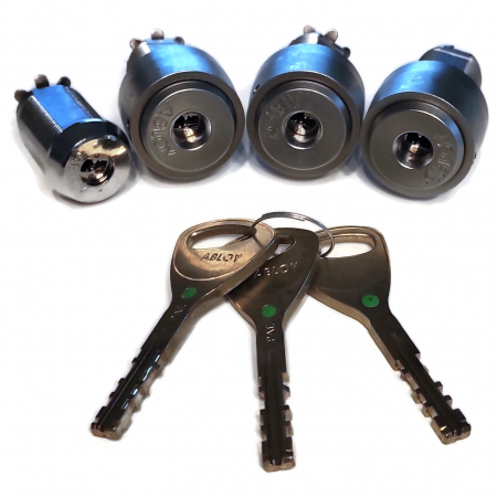 Zamek Abloy IS111b Mosiądz Chrom