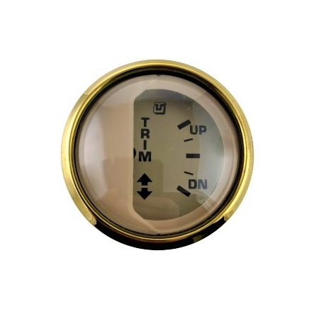 Analogowy Wskaźnik Trymu Beige Beżowo-Złoty Ultraflex #U-62070Y