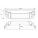 Ściemniacz / Sterownik LED 12/24h 10A Push Dimmer PWM NAVIX #BC-331-10A